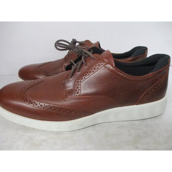 USED ECCO Men\'s Lite Hybrid Leather Brogue Shoe, Brown-Size 11-11.5 main image 8